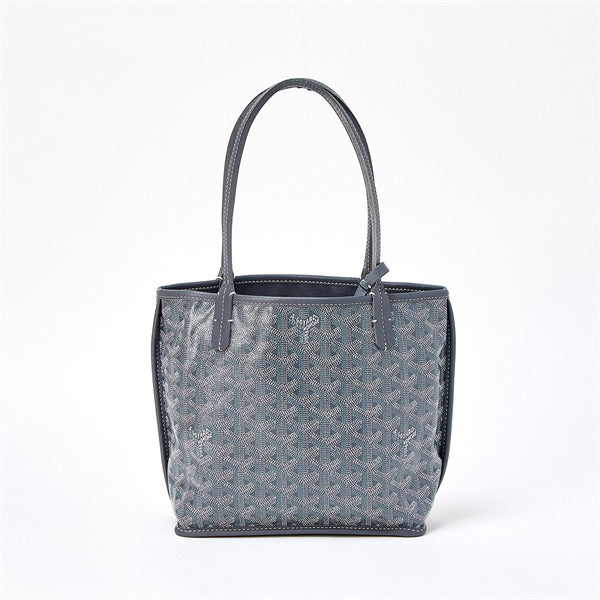 GOYARD Ange Mini Hand Bag Grey Silver PVC Auth – MixTHINKS