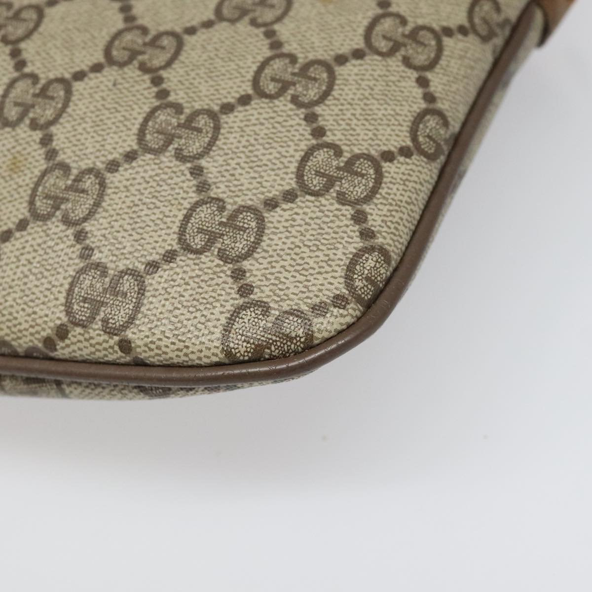 GUCCI GGスプリーム ウェブ シェリーライン ショルダーバッグ PVC