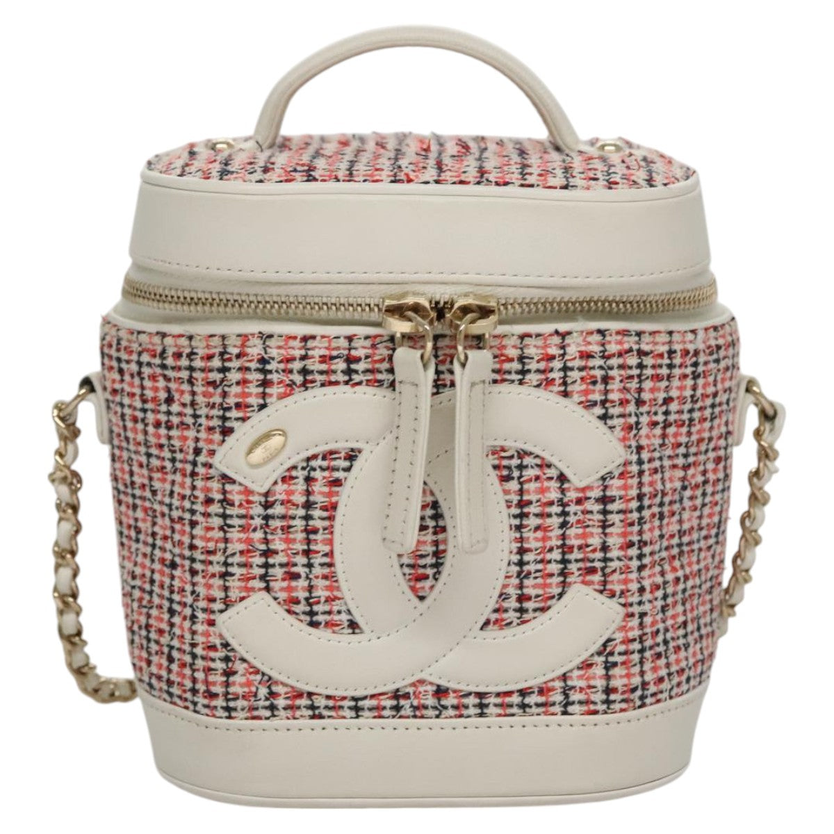 CHANEL（シャネル） バニティ コスメポーチ ツイードレザー 2way