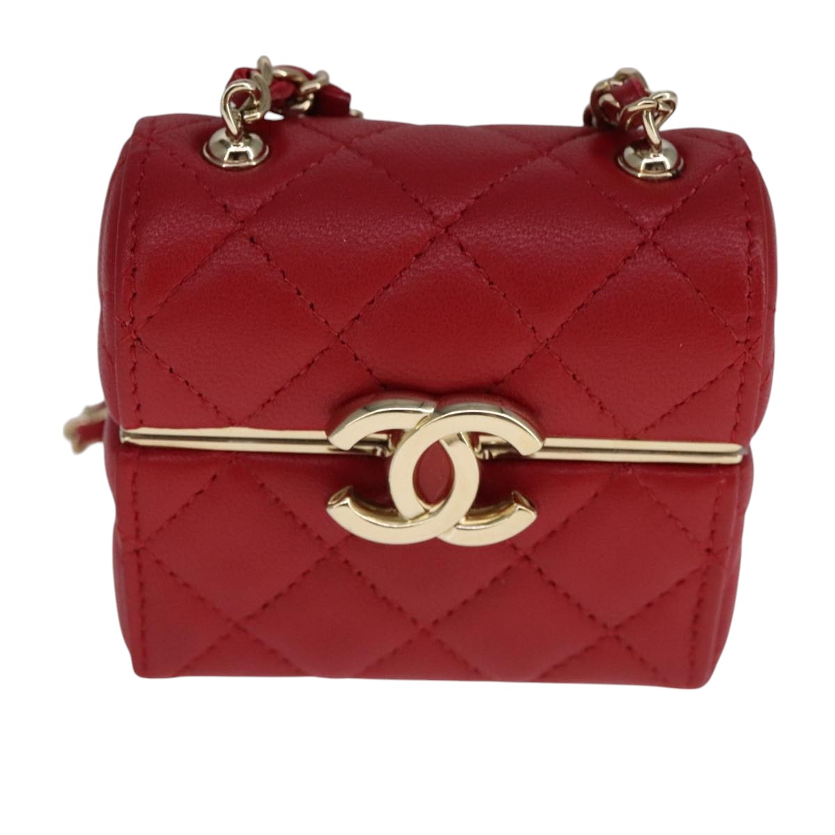 テ*ラ様 シャネル　CHANEL ミニマトラッセ　ラムスキン　スクエア　チェーン CHANEL スモールボックス マトラッセ チェーンポーチ ラムスキン