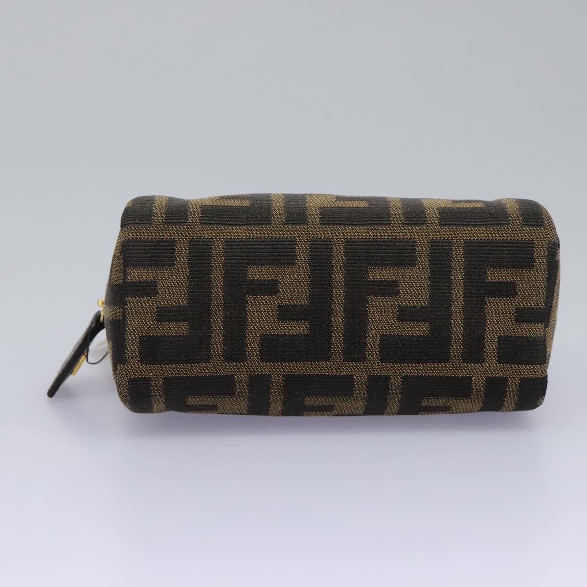 FENDI ブラウンキャンバスポーチ フェンディ ズッカ キャンバスポーチ ブラウン ブラック 正規品