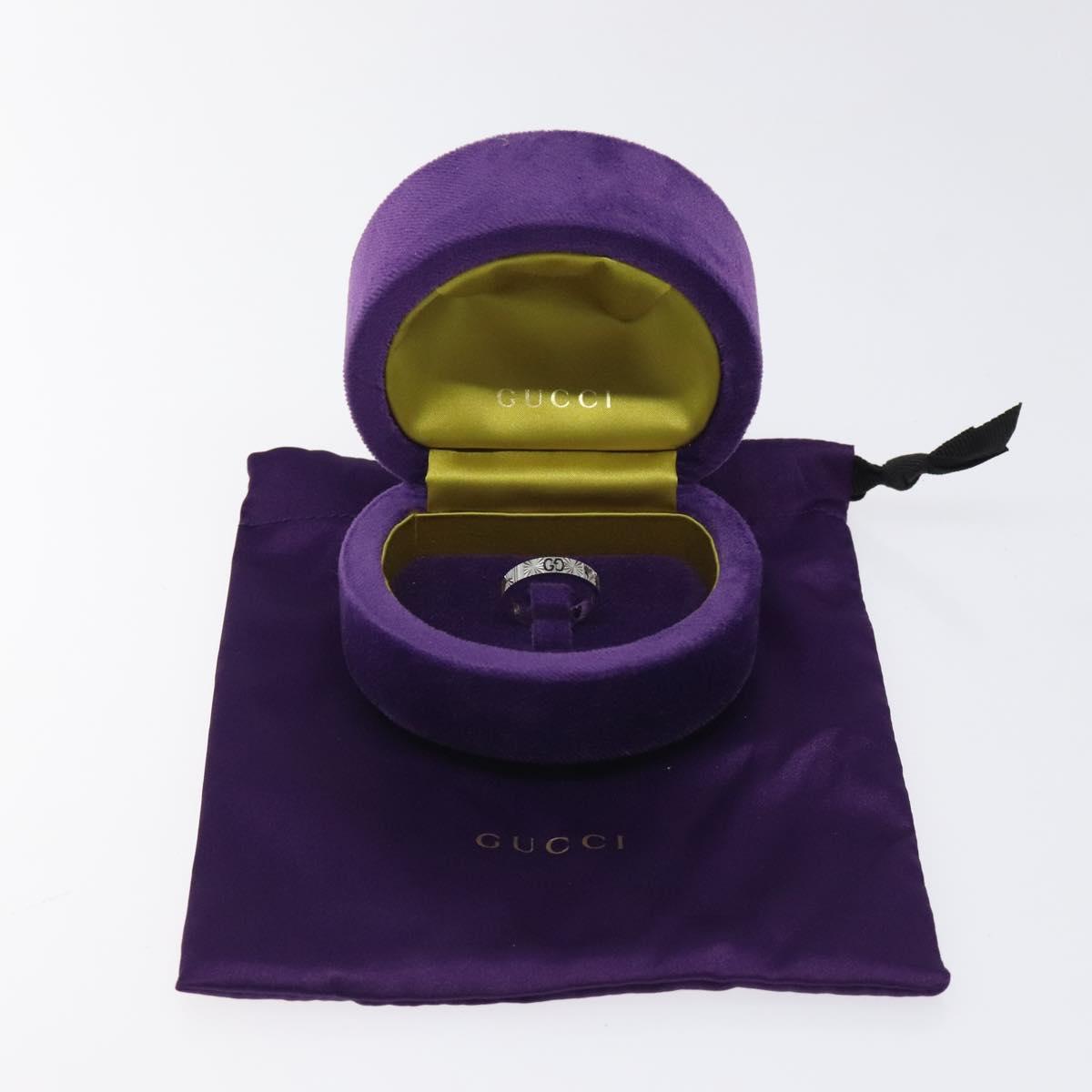 GUCCI ハートリング K18 シルバー ゴールド (750) 4.4g (18K) シルバー