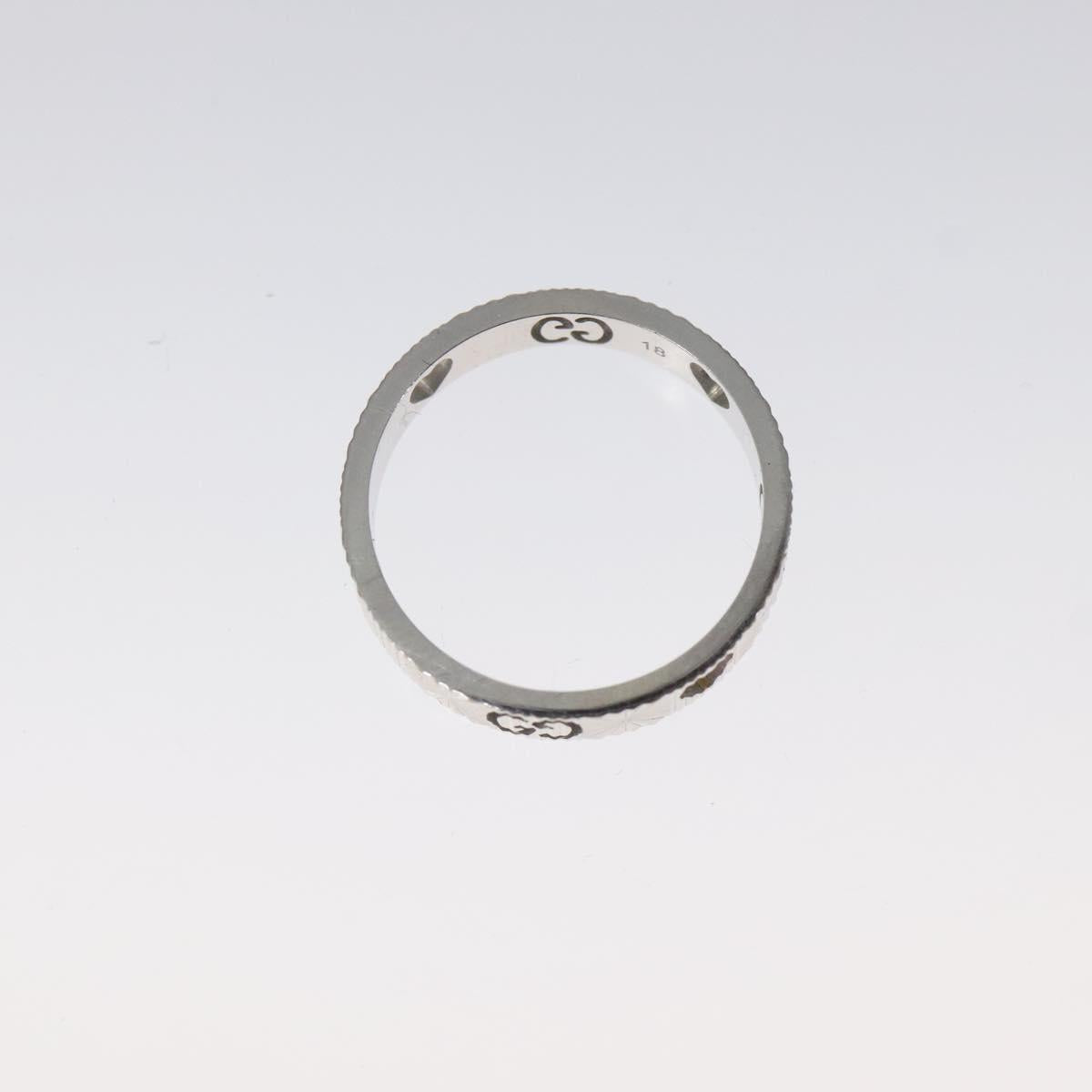 GUCCI ハートリング K18 シルバー ゴールド (750) 4.4g (18K) シルバー