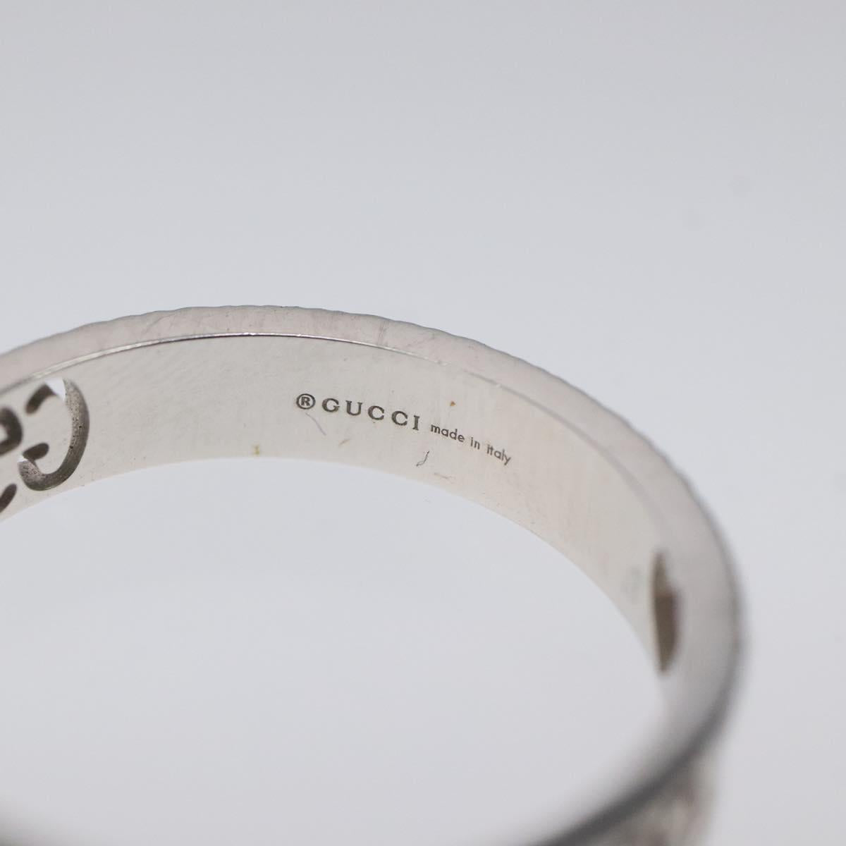 GUCCI ハートリング K18 シルバー ゴールド (750) 4.4g (18K) シルバー