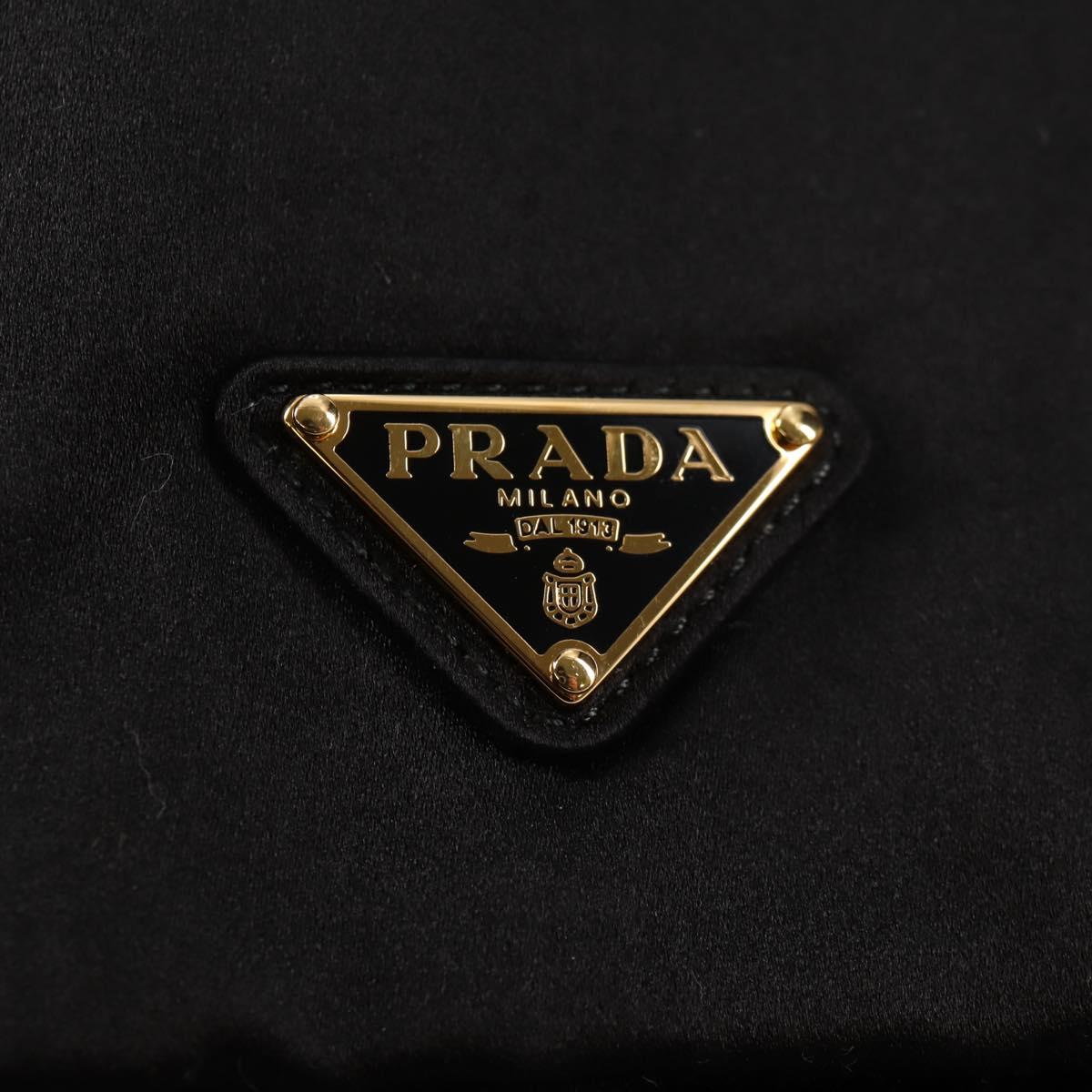 PRADA ポーチ サテン ブラック ゴールド 正規品 118853V – MixTHINKS