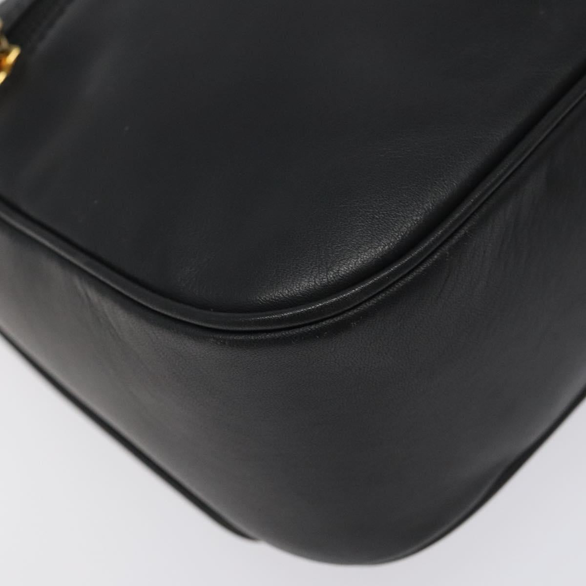セリーヌ ハンドバッグ レザー 2way ブラック ゴールド 正規品 122163