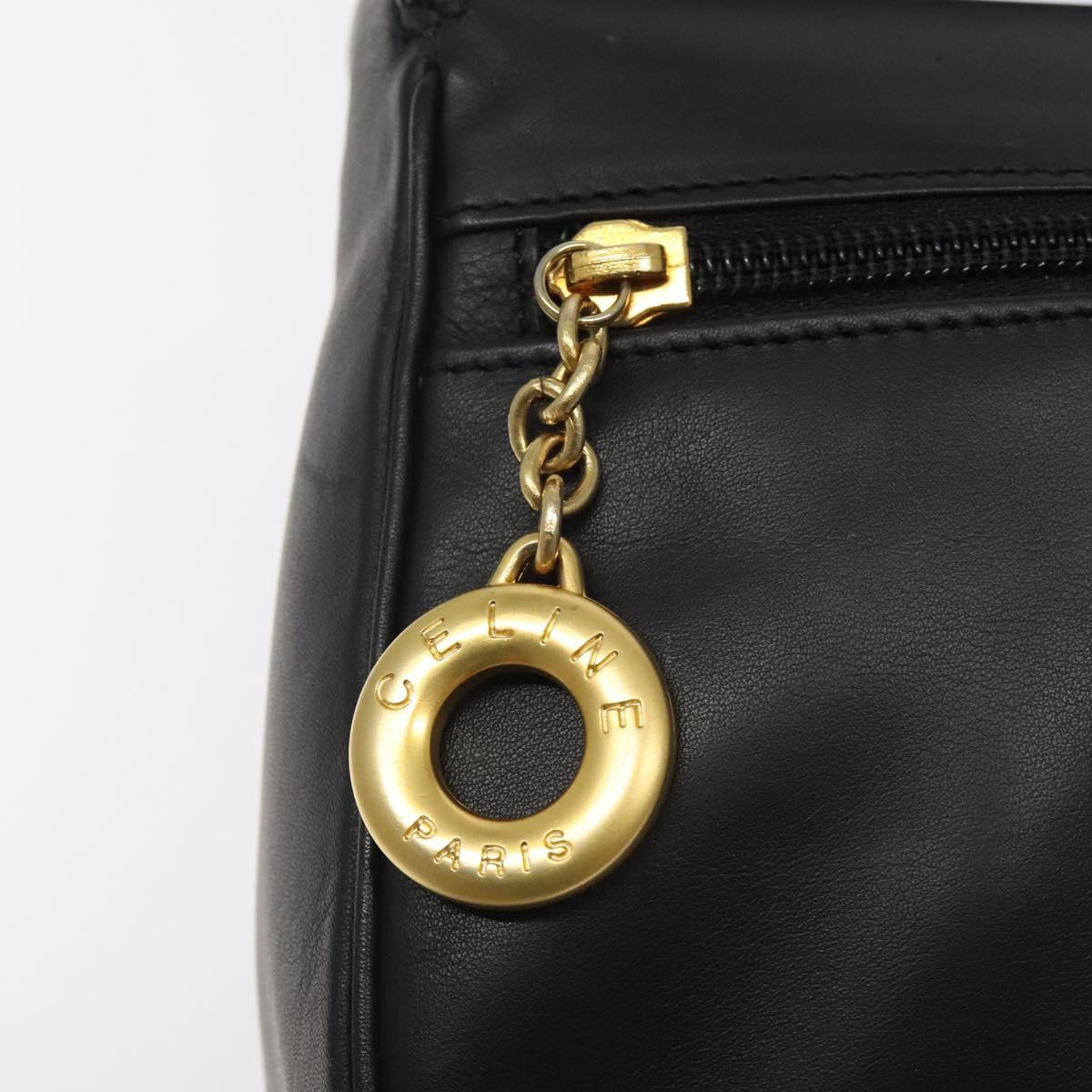 セリーヌ ハンドバッグ レザー 2way ブラック ゴールド 正規品 122163