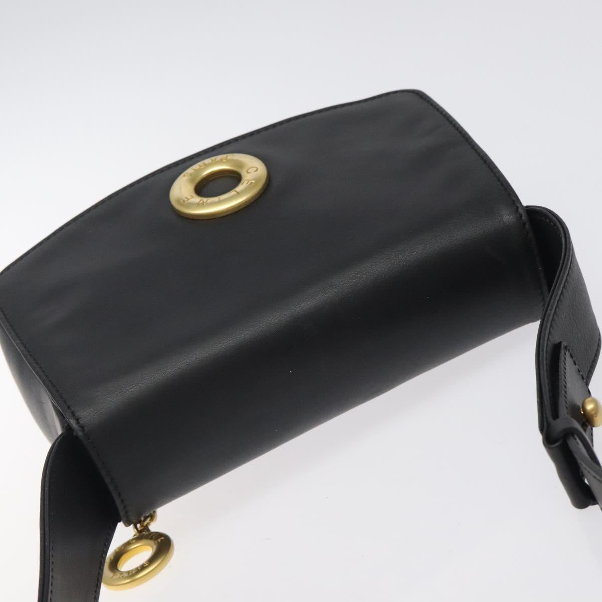 セリーヌバッグ セリーヌ ハンドバッグ レザー 2way ブラック ゴールド 正規品 122163