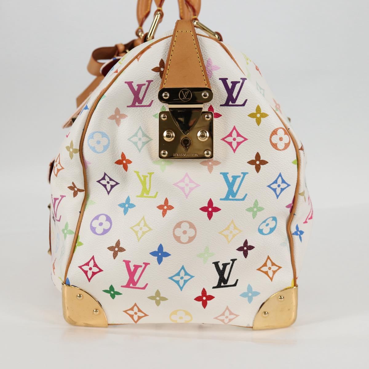 LOUIS VUITTON モノグラムマルチカラー キーポル45 バッグ ホワイト