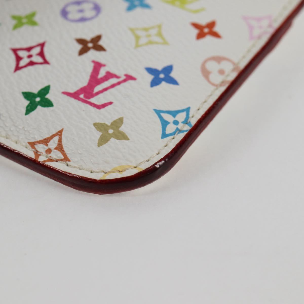 LOUIS VUITTON モノグラムマルチカラー ポシェット・クレ NM ホワイト