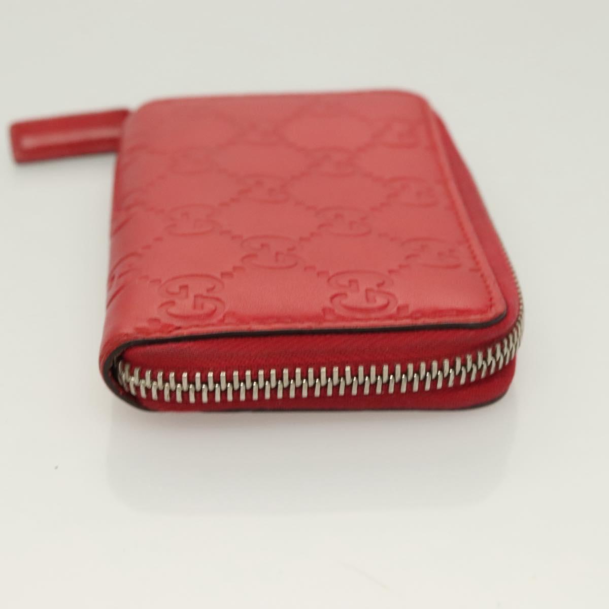 GUCCI GGキャンバス グッチッシマ コインケース レザー レッド 255452