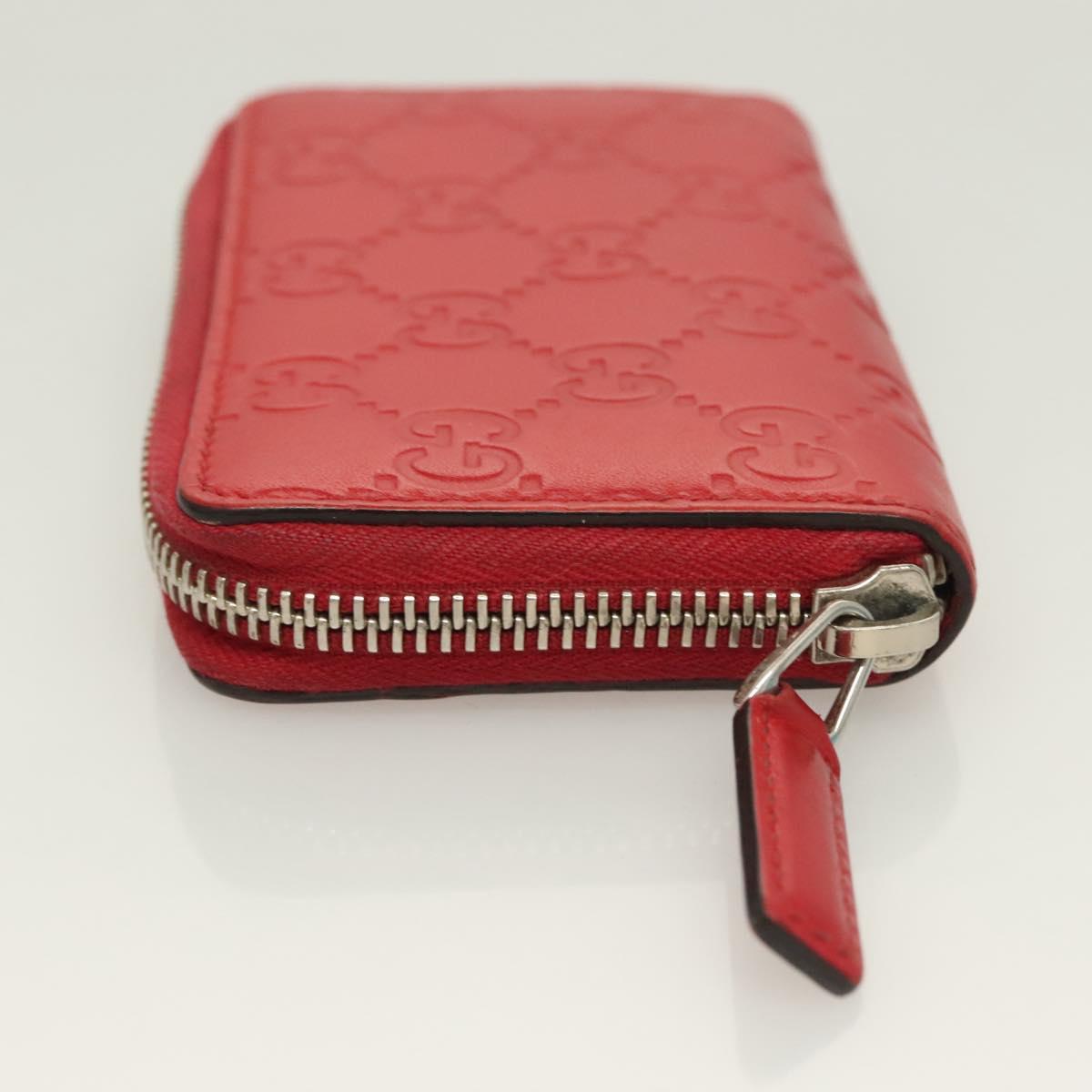 GUCCI GGキャンバス グッチッシマ コインケース レザー レッド 255452