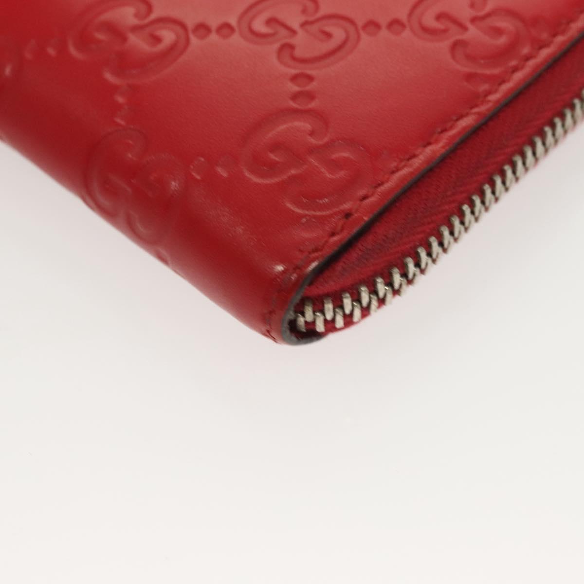 GUCCI GGキャンバス グッチッシマ コインケース レザー レッド 255452