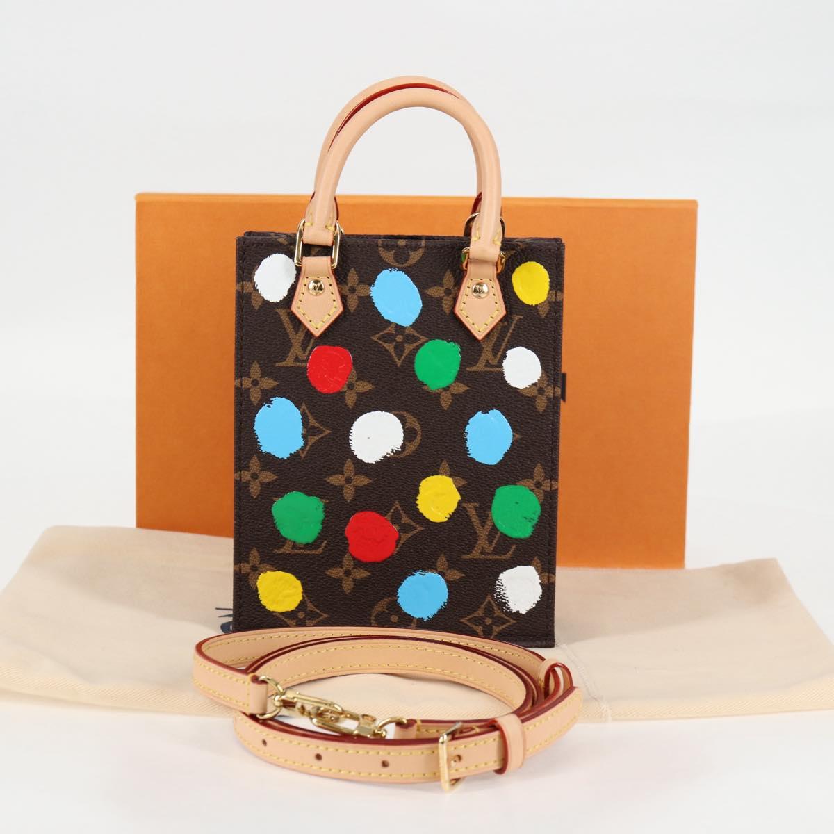 LOUIS VUITTON Monogram Yayoi Kusama Petit Sac Plat Bag 2way M81867