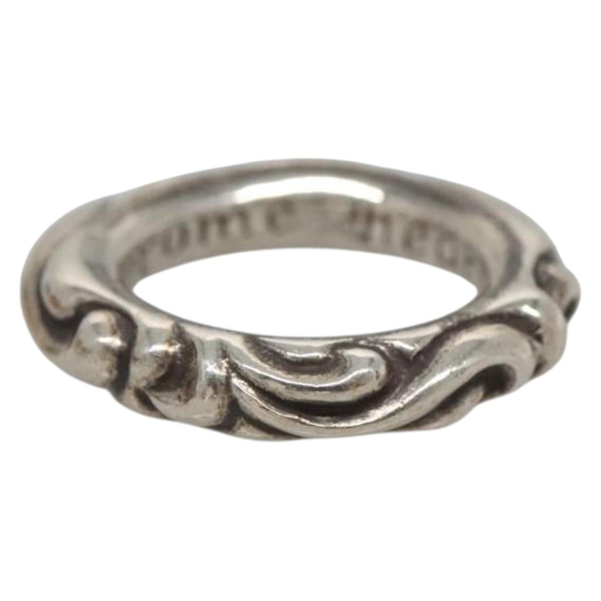 Chrome Hearts Scroll Band Ring Ag925 Silver Auth 128899M – MixTHINKS