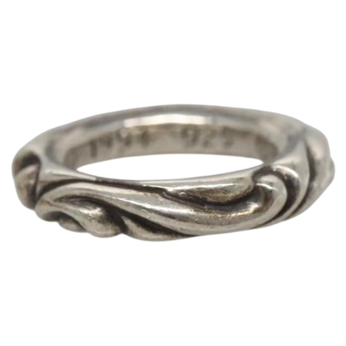 Chrome Hearts Scroll Band Ring Ag925 Silver Auth 128899M – MixTHINKS