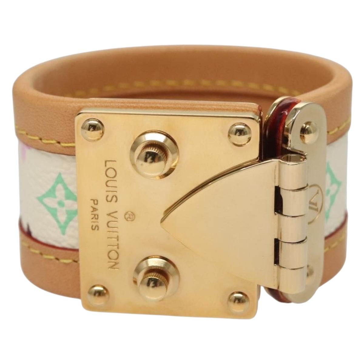 【LOUISVUITTON】ルイヴィトン モノグラム ブレスレット LOUIS VUITTON モノグラムマルチカラー セルル ブレスレット ホワイト