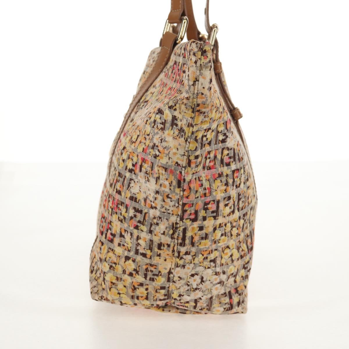 FENDI Zucchino Canvas Tote Bag Yellow Gold Auth 134352V – MixTHINKS