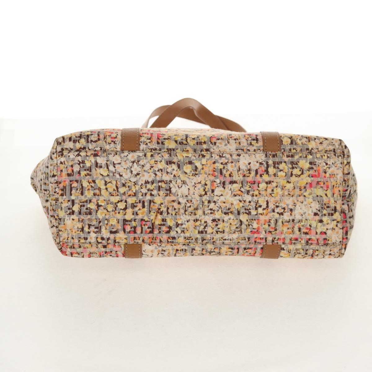 FENDI Zucchino Canvas Tote Bag Yellow Gold Auth 134352V – MixTHINKS