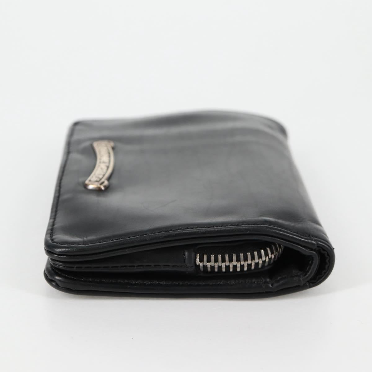 Chrome Hearts JOEY ウォレト Chrome Hearts Joey Scroll Logo Leather