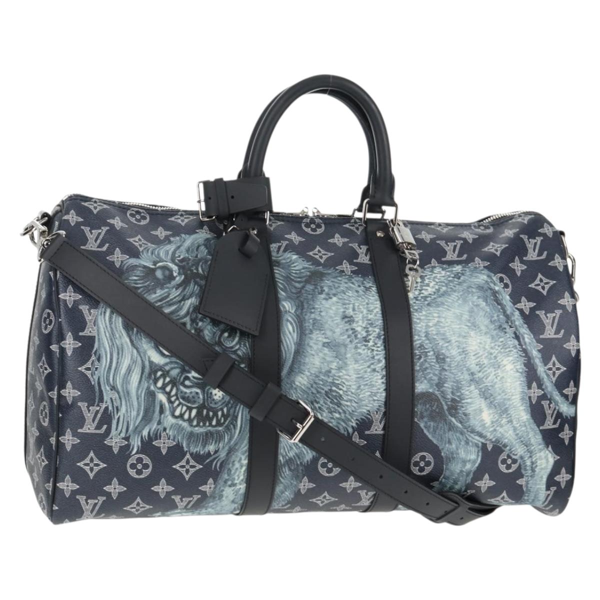 LOUIS VUITTON Monogram Savanna Keepall Bandouliere 45 Bag M54129