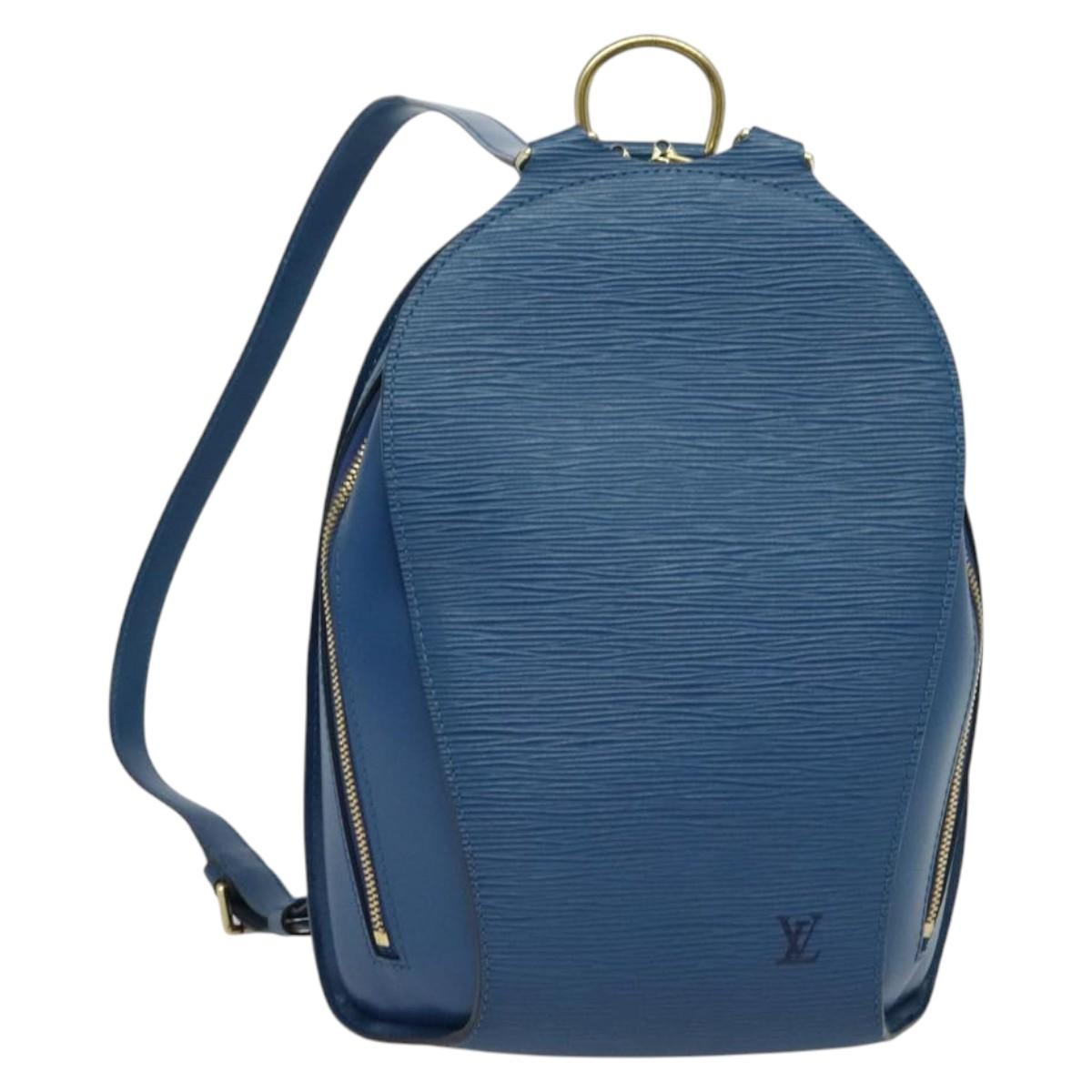 LOUIS VUITTON M52235 エピ マビヨン リュック LOUIS VUITTON Epi Mabillon Backpack Blue M52235 LV Auth 140323A