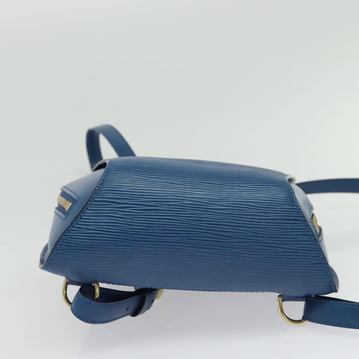 LOUIS VUITTON Epi Mabillon Backpack Blue M52235 LV Auth 140323A