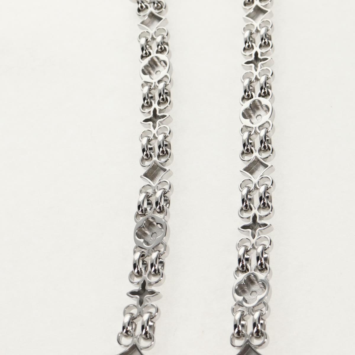 LOUIS VUITTON Chain Strap metal Silver LV Auth 141726M – MixTHINKS