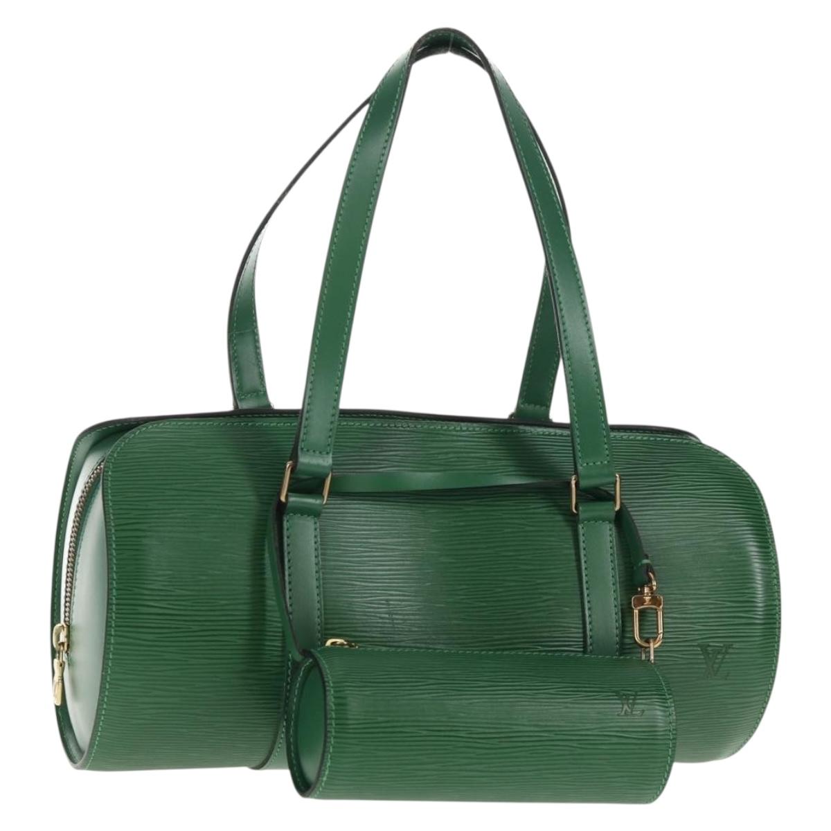 正規美品！Louis Vuitton エピグリーンハンドバッグ　サブロン ルイ・ヴィトン エピ スフロ ハンドバッグ グリーン M52224 LV 正規品