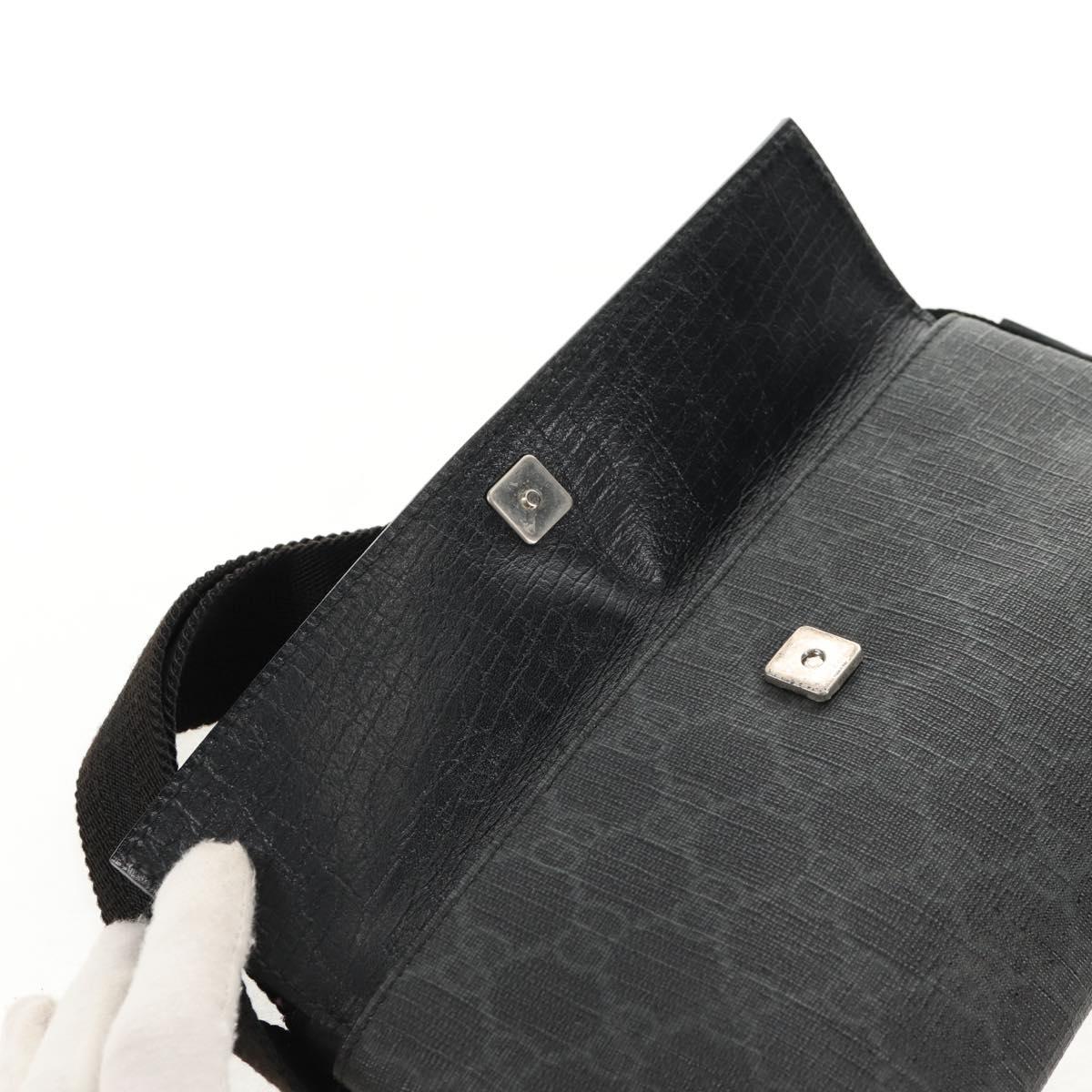 GUCCI GGスプリーム　ウエストバッグ　黒　161833 204046 GUCCI GGスプリーム ウエストバッグ 黒 161833 204046 GUCCI GG