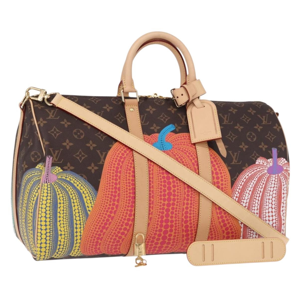 LOUIS VUITTON Yayoi Kusama Keepall Bandouliere 45 Bag M46441 LV