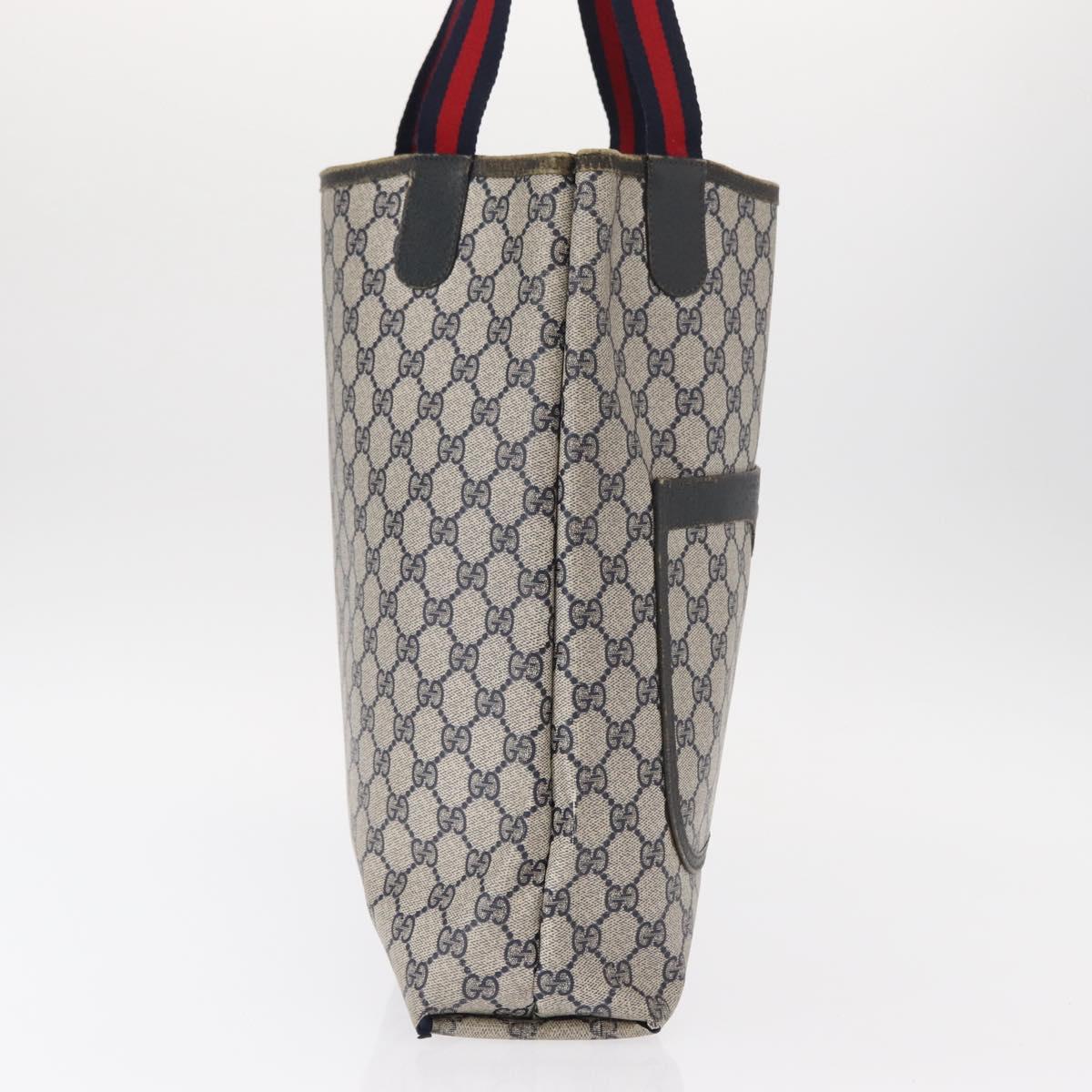 GUCCI GGプラス シュプリーム シェリーライン トートバッグ PVC