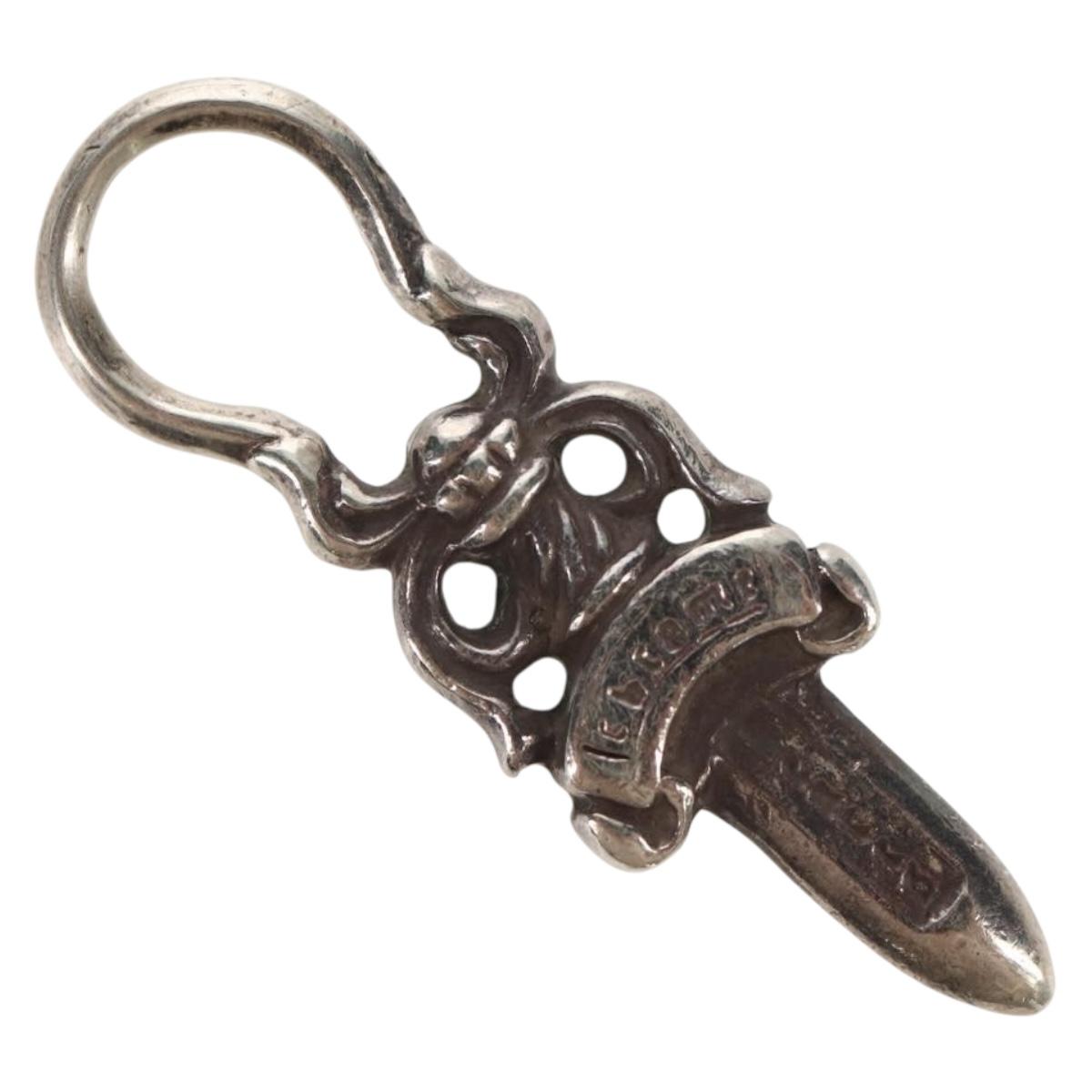 Chrome Hearts Dagger Pendant Top Charm Ag925 Silver Auth 152463M
