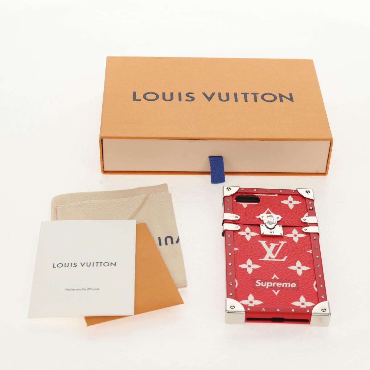 LOUIS VUITTON Louis Vuitton × Supreme iPhone 7 Case Red M67758 LV
