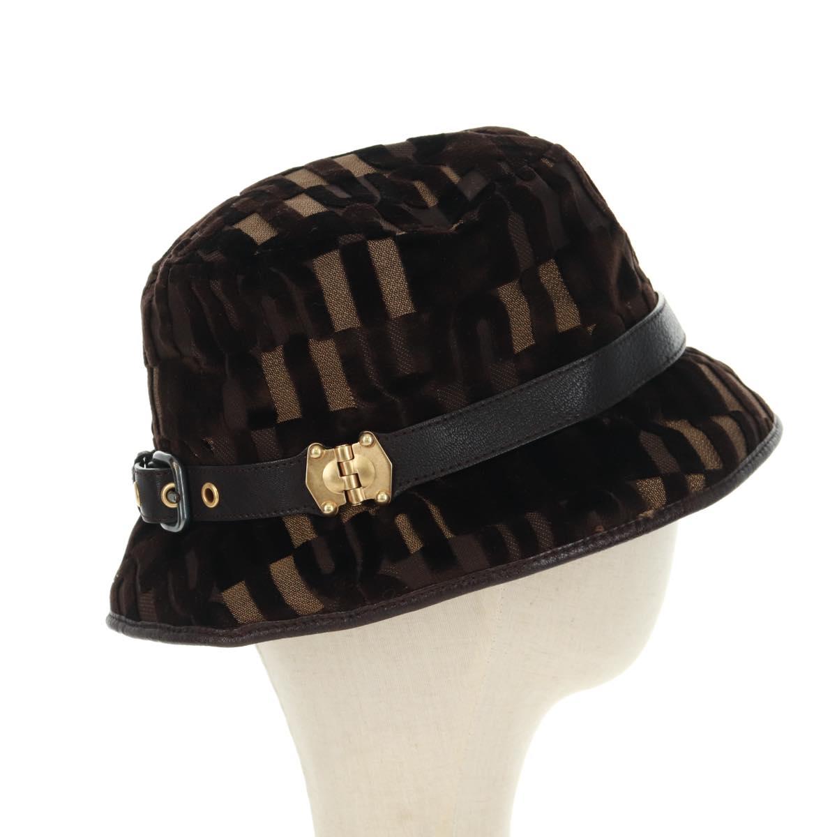 Miu Miu Bucket Hat Velor M Brown Auth 158573M – MixTHINKS