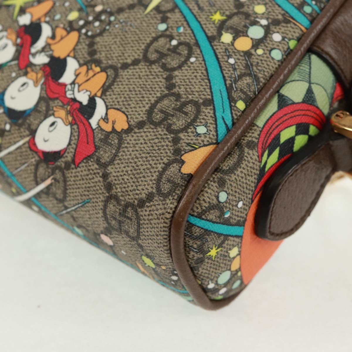 GUCCI マイクロGGスプリーム ディズニーコラボバッグ PVC ベージュ