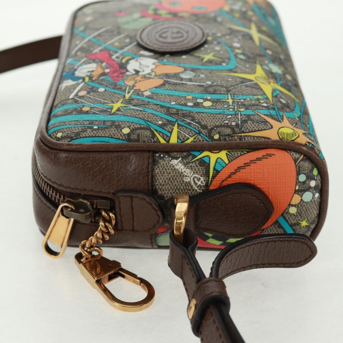 GUCCI マイクロGGスプリーム ディズニーコラボバッグ PVC ベージュ