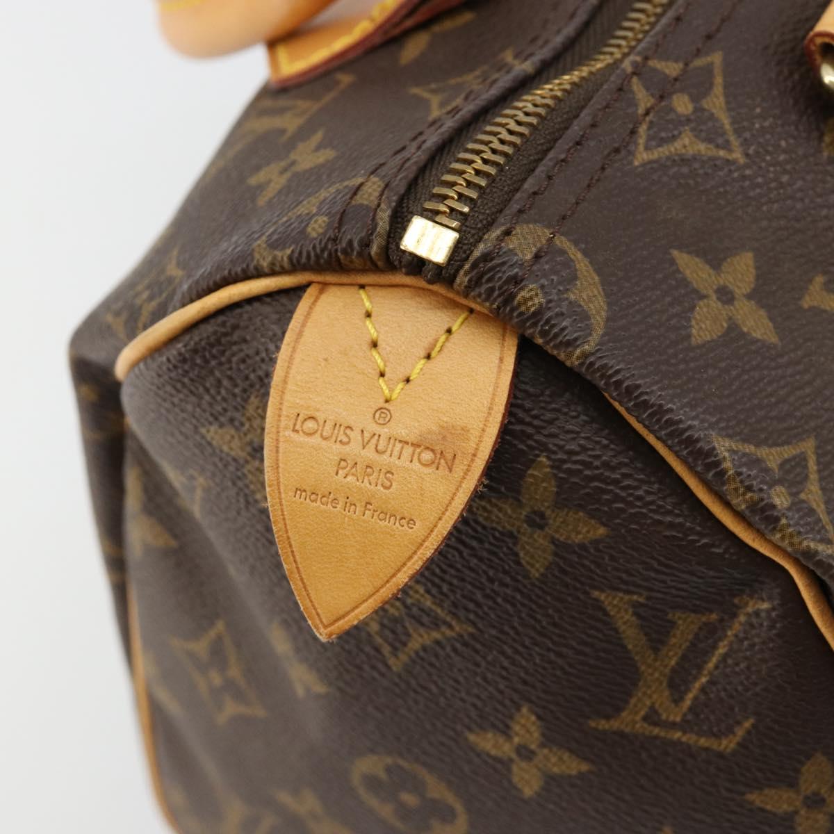 LOUIS VUITTON Monogram Speedy 25 Hand Bag M41528 LV Auth 165271A