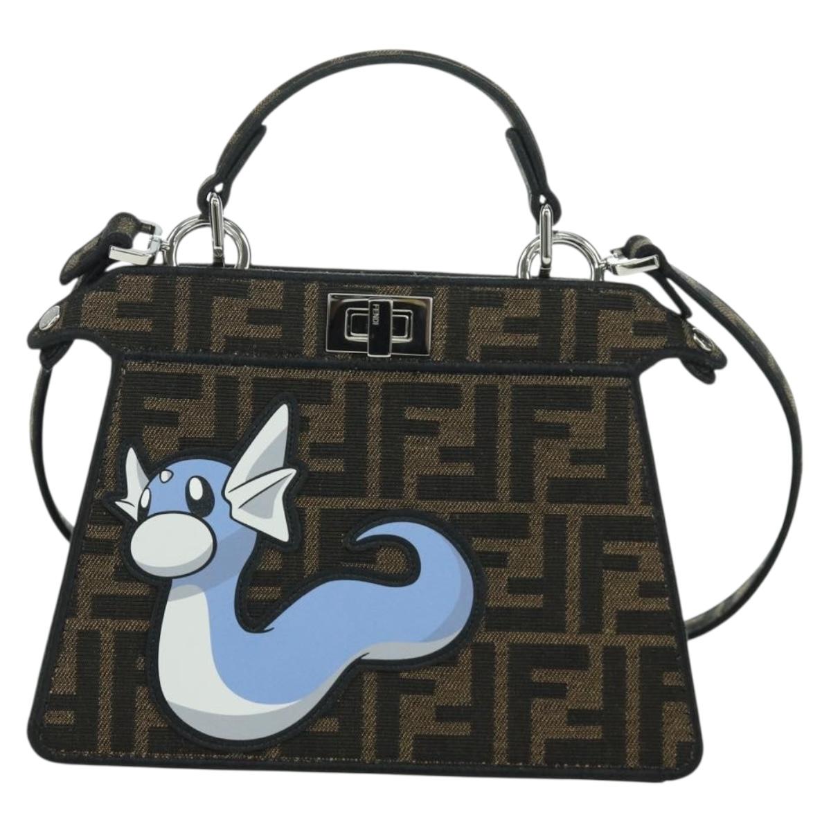 FENDI x FRGMT x POKÉMON Zucca Peek A Boo Dratini Bag 2way Blue