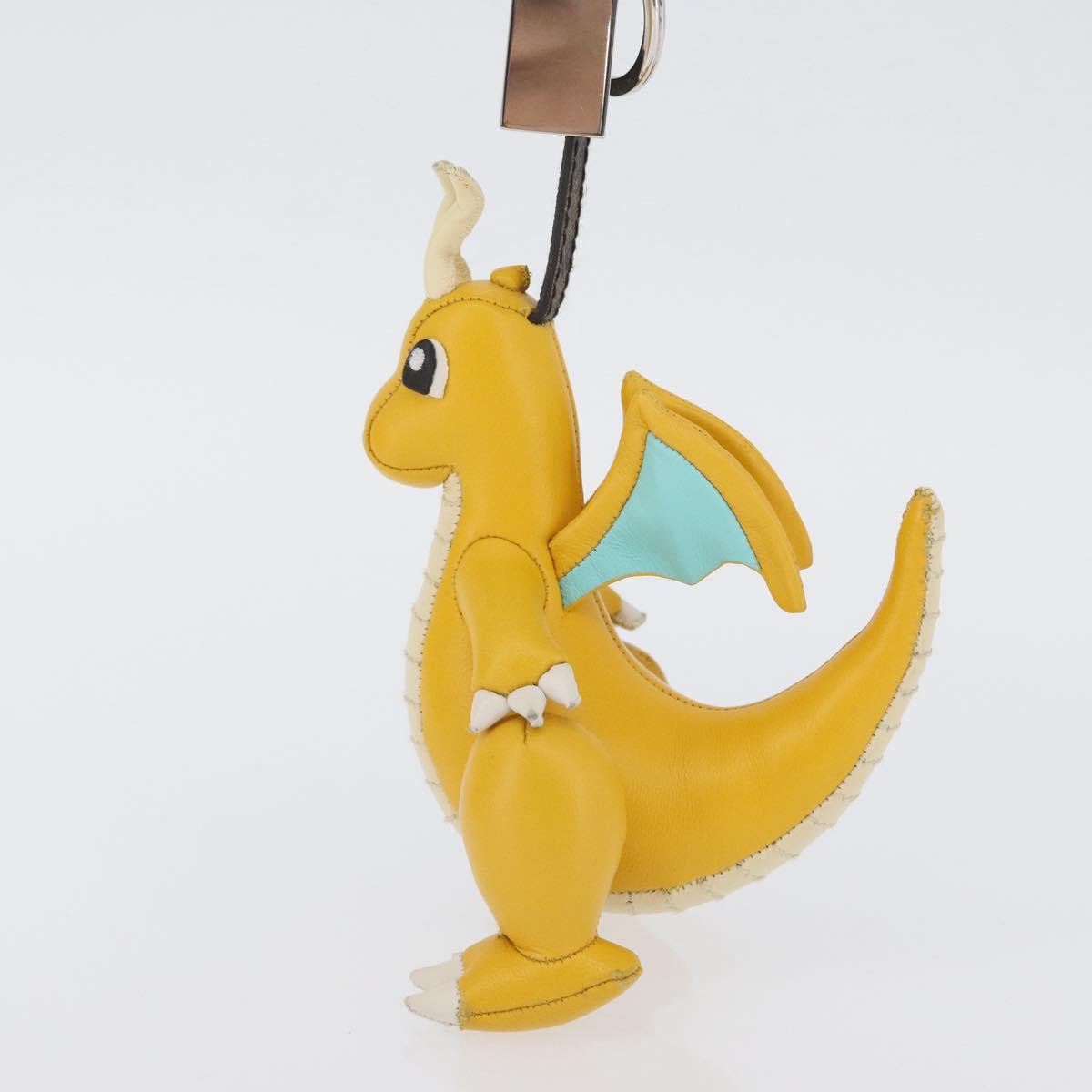 FENDI FENDI x FRGMT x POKÉMON Pokémon Charm Leather Yellow Auth