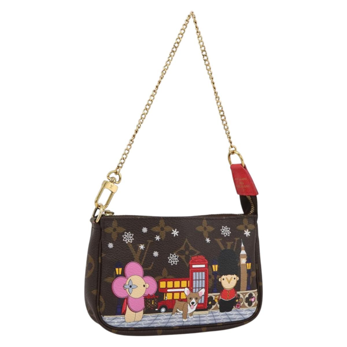 LOUIS VUITTON Monogram Vivienne Mini Pochette Accessoires M80863