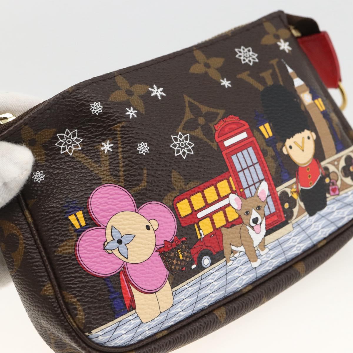 LOUIS VUITTON Monogram Vivienne Mini Pochette Accessoires M80863