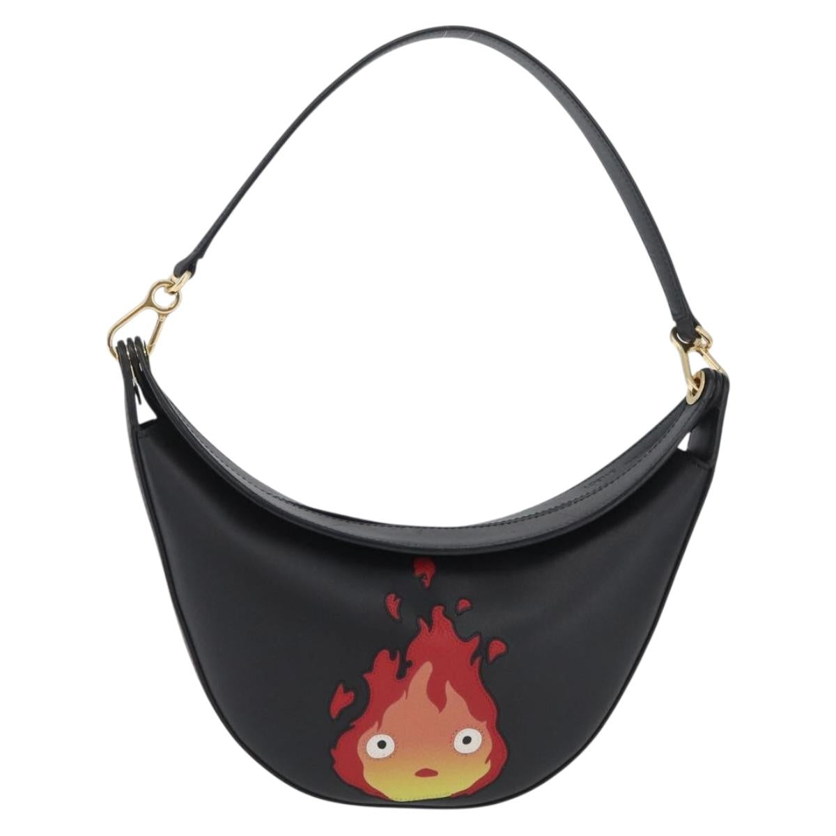 LOEWE×ハウルの動く城 カルシファー カードホルダー ロエベ × スタジオジブリ ハウルの動く城 ルナ カルシファー レザー