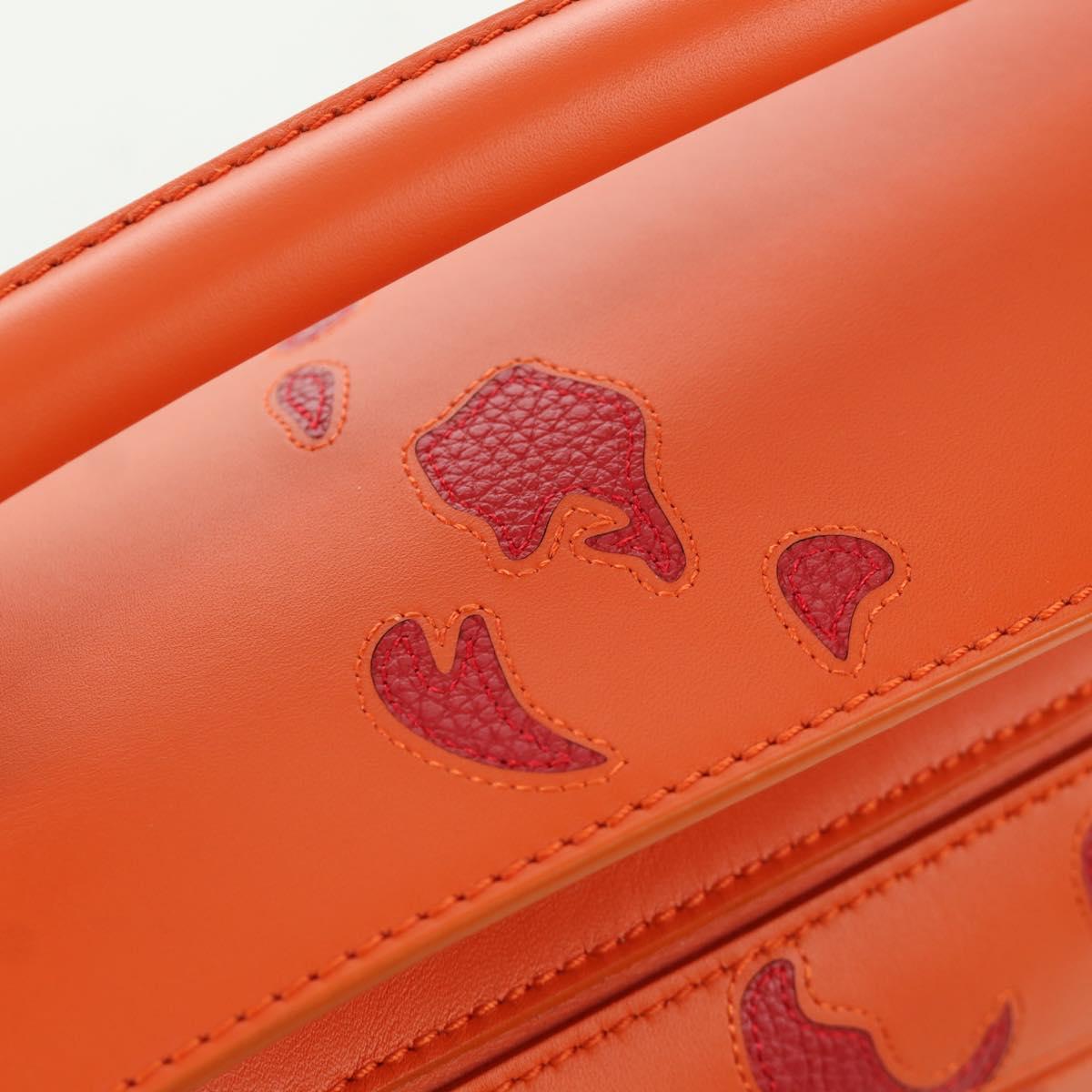 ロエベ × ジブリ ハウルの動く城 パズルバッグ カルシファー オレンジ