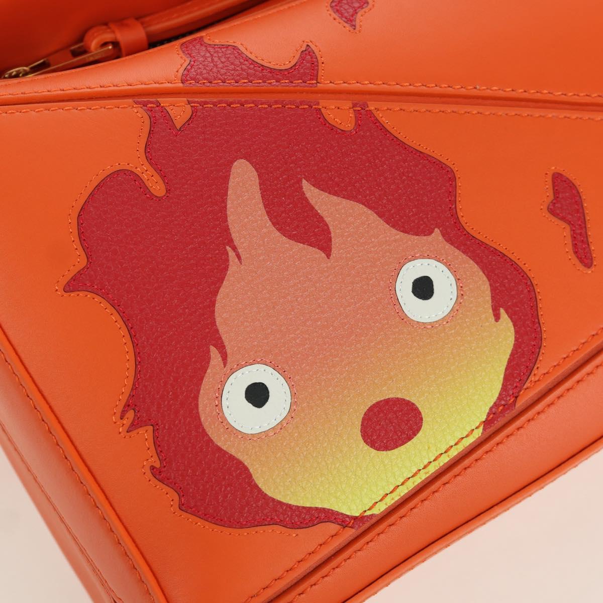 LOEWE ロエベ ハウルの動く城 カルシファー　パズルバッグ ミニ ロエベ×スタジオジブリ『ハウルの動く城』コラボ、カルシファーの
