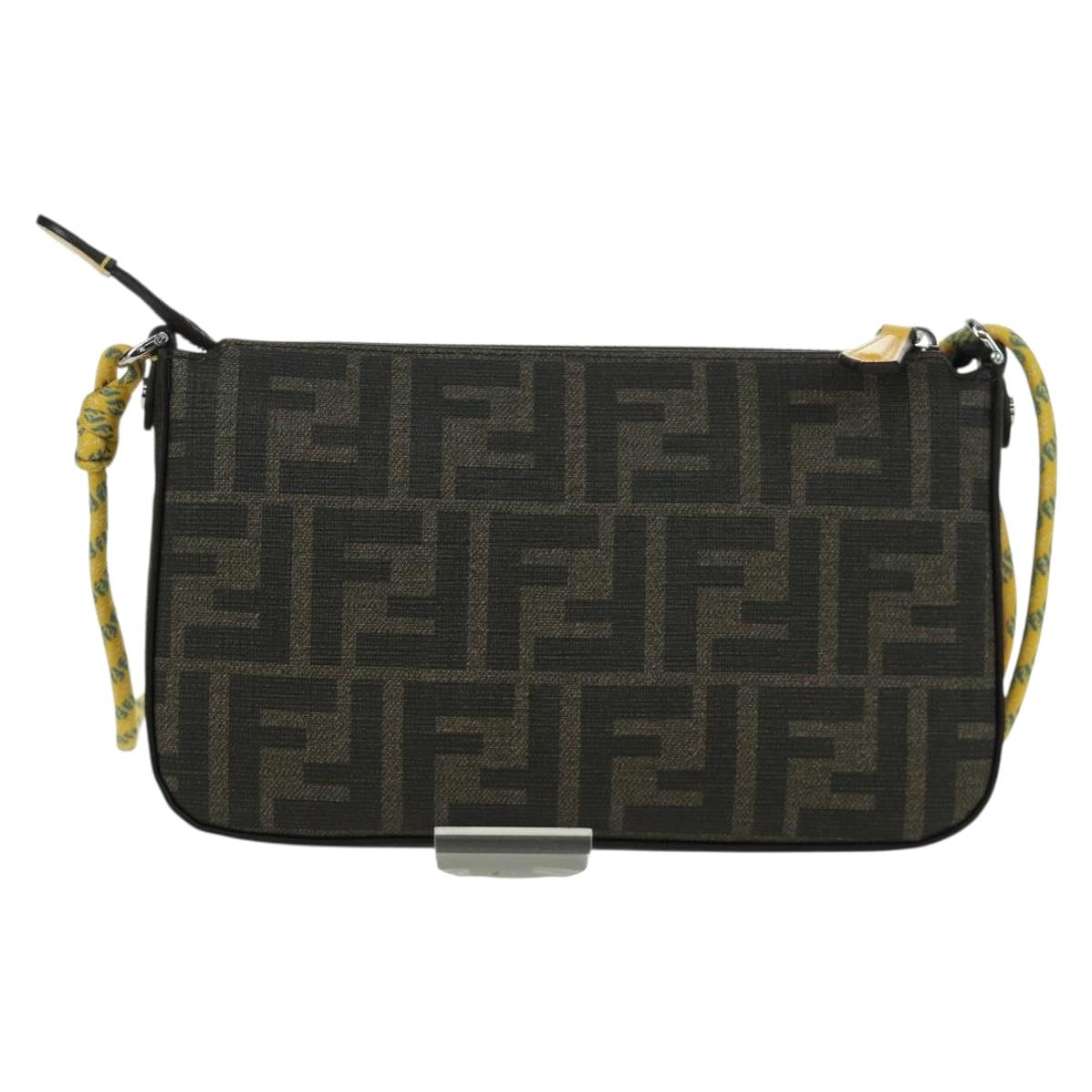 FENDI x FRGMT x POKEMON Zucca Canvas Dragonfly Bag Black Brown