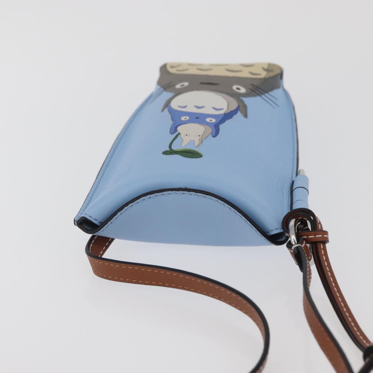 LOEWE LOEWE × Studio Ghibli My Neighbor Totoro Pouch Leather Blue
