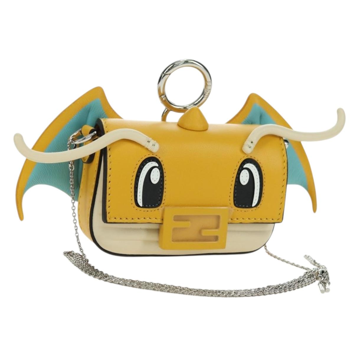 FENDI FRGMT x POKÉMON Mini Mamma Baguette Dragonite Bag Leather