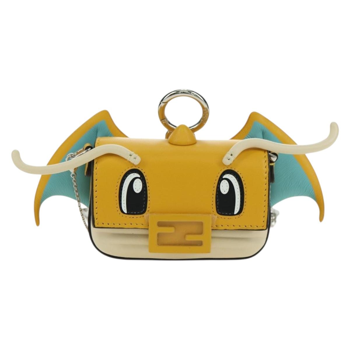 FENDI FRGMT x POKÉMON Mini Mamma Baguette Dragonite Bag Leather