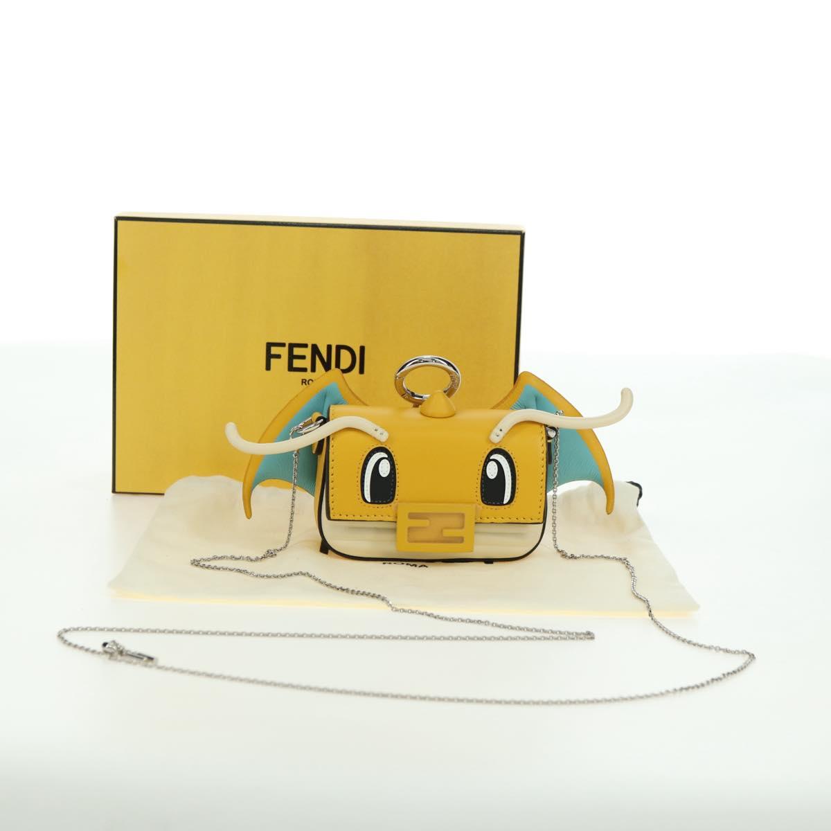 FENDI FRGMT x POKÉMON Mini Mamma Baguette Dragonite Bag Leather